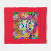 LION ART BLANKET FLEECEDECKE (Vorderseite (Horizontal))