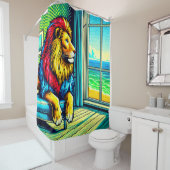 Lion Art Duschvorhang (Beispiel)