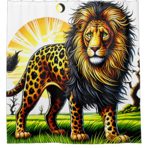 Lion Art Duschvorhang
