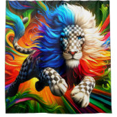 Lion Art Duschvorhang (Vorderseite)