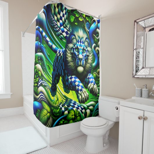 Lion Art Duschvorhang (Beispiel)