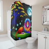 Lion Art Duschvorhang (Beispiel)