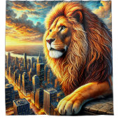 Lion Art Duschvorhang (Vorderseite)