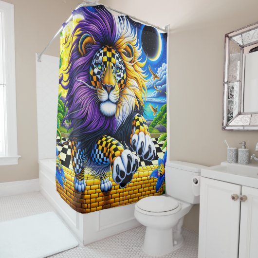 Lion Art Duschvorhang (Beispiel)