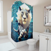 Lion Art Duschvorhang (Beispiel)