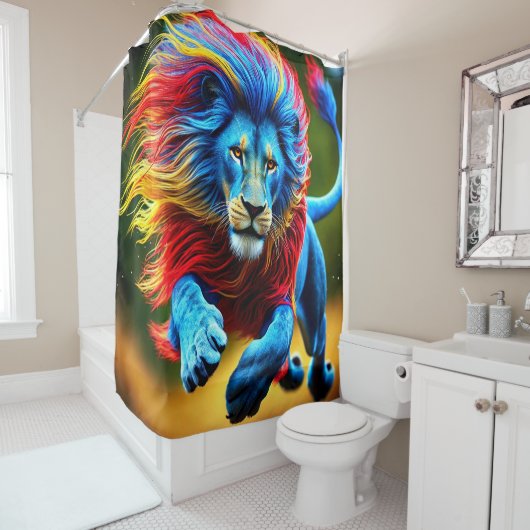Lion Art Duschvorhang (Beispiel)