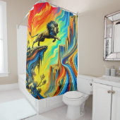 Lion Art Duschvorhang (Beispiel)