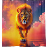 Lion Art Duschvorhang (Vorderseite)