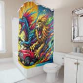 Lion Art Duschvorhang (Beispiel)