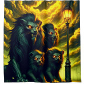 Lion Art Duschvorhang (Vorderseite)