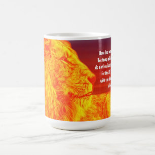 Lion Art Faith Courage Scripture Tasse Cup