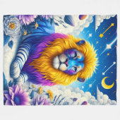 Lion Art Fleecedecke (Vorderseite (Horizontal))