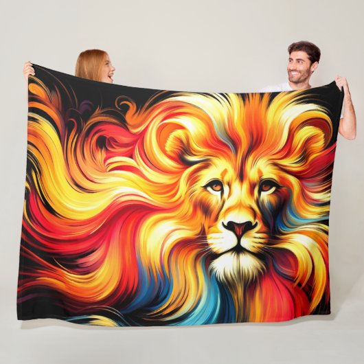 Lion Art Fleecedecke (Beispiel)