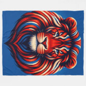 Lion Art Fleecedecke (Vorderseite (Horizontal))