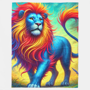 Lion Art Fleecedecke