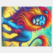 Lion Art Fleecedecke (Vorderseite (Horizontal))