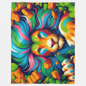 Lion Art Fleecedecke (Vorderseite)