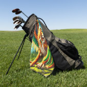 Lion Art Golfhandtuch (Gras)