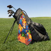 Lion Art Golfhandtuch (Gras)