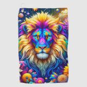 Lion Art Golfhandtuch (Vorderseite)