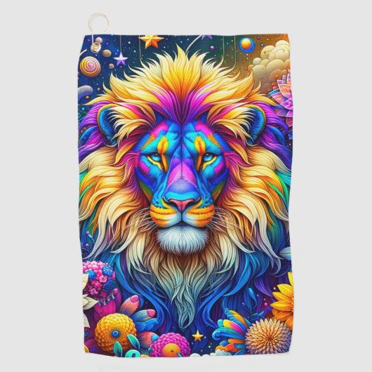 Lion Art Golfhandtuch (Vorderseite)
