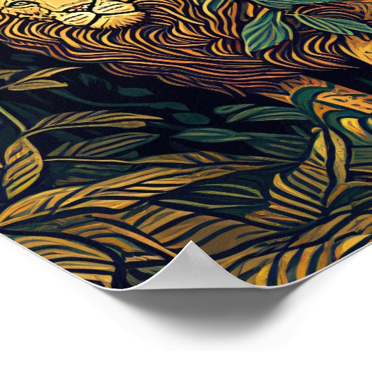 Lion Art Poster (Ecke)