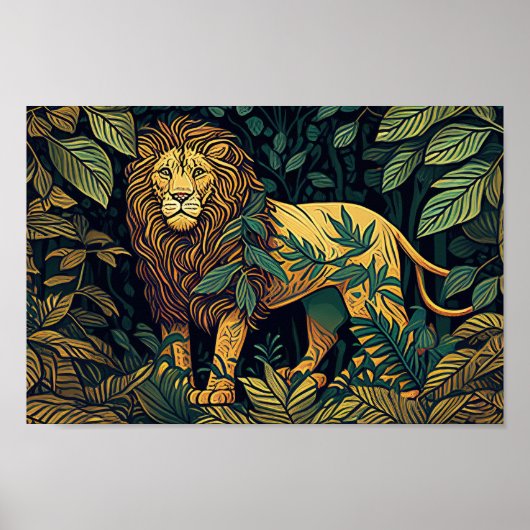 Lion Art Poster (Vorne)