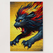 Lion Art Puzzle (Vertikal)