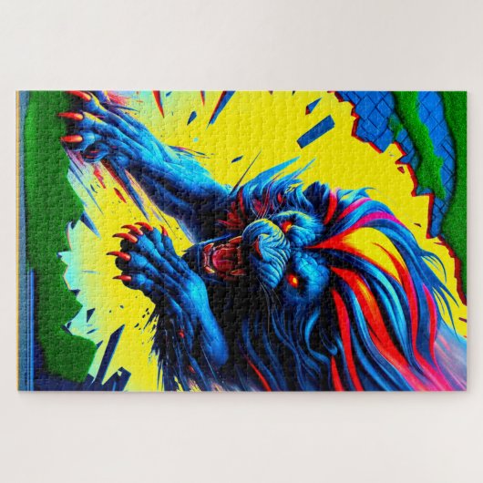 Lion Art Puzzle (Horizontal)