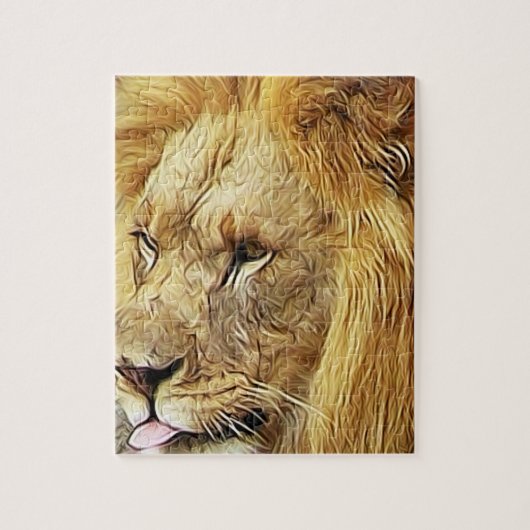 Lion Art Puzzle (Vertikal)