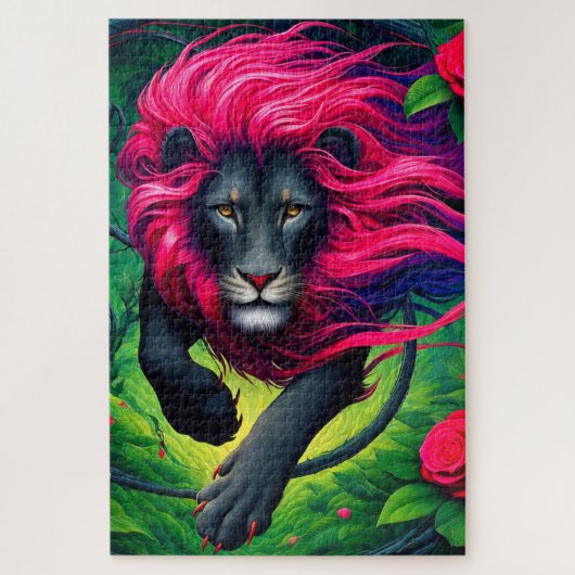Lion Art Puzzle (Vertikal)