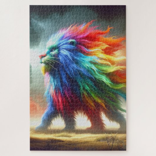 Lion Art Puzzle (Vertikal)