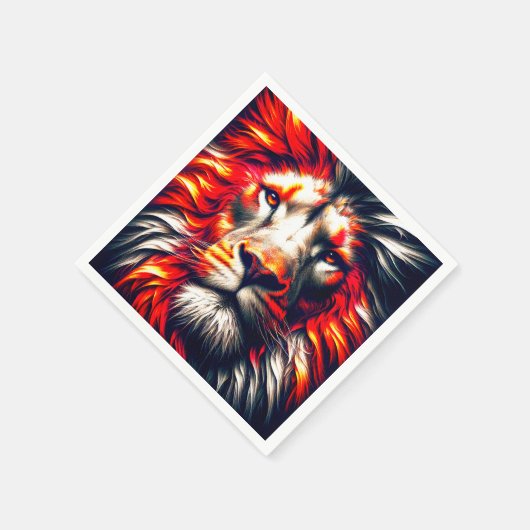 Lion Art Serviette (Ecke)
