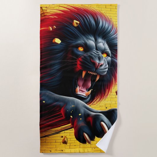Lion Art Strandtuch (Vorderseite)