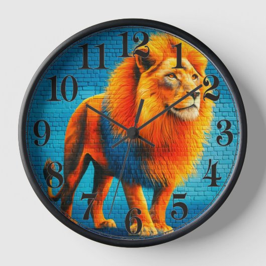 Lion Art Uhr (Vorderseite)