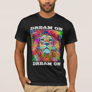 LION ART VINTAG DREAM AUF T - SHIRT T-SHIRTS