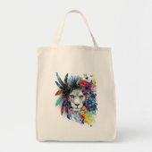 Lion Art Zeichne Tote Bag Tragetasche (Vorne)