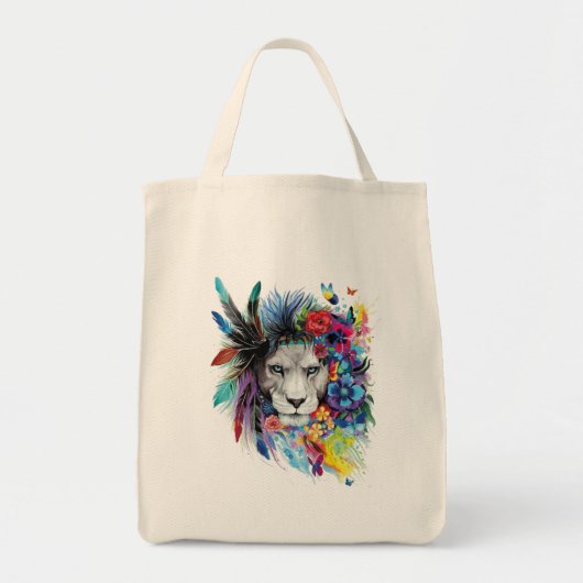 Lion Art Zeichne Tote Bag Tragetasche (Vorne)
