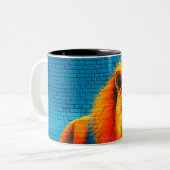 Lion Art Zweifarbige Tasse (Vorderseite Links)