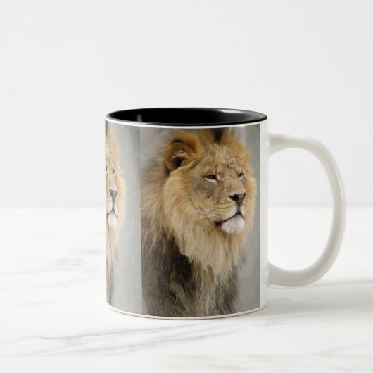 Lion Art Zweifarbige Tasse (Rechts)