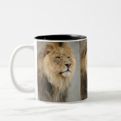 Lion Art Zweifarbige Tasse (Links)