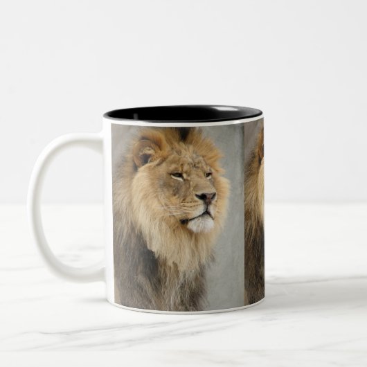 Lion Art Zweifarbige Tasse (Links)