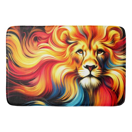 Lion Artwork Badematte (Vorderseite)