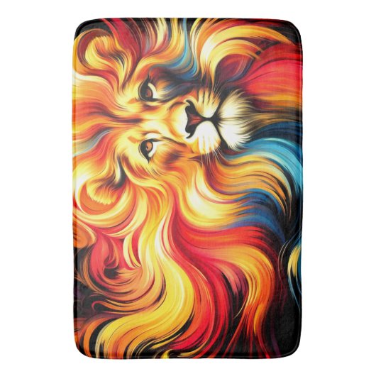 Lion Artwork Badematte (Vorderseite Vertikal)