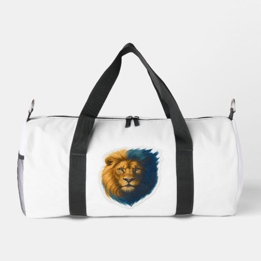 Lion Artwork - Bicolor Duffle Bag (Rückseite)