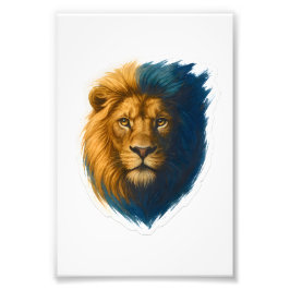 Lion Artwork - Bicolor Fotodruck