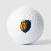 Lion Artwork - Bicolor Golfball (Vorderseite)