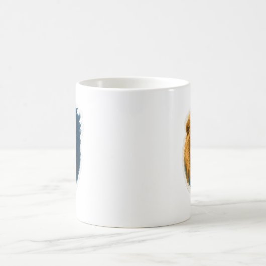 Lion Artwork - Bicolor Kaffeetasse (Mittel)