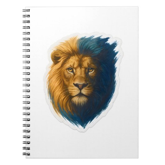 Lion Artwork - Bicolor Notizblock (Vorderseite)
