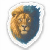 Lion Artwork - Bicolor Sticker (Vorderseite)